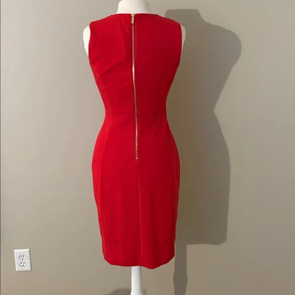 Calvin Klein Red Midi Dress - Picture 2 of 2